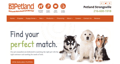 Desktop Screenshot of petlandstrongsville.com