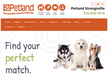 Tablet Screenshot of petlandstrongsville.com